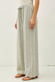 Sage Stripe Linen Pants