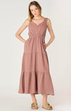 Rose Gauze Maxi Dress