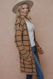 Camel Hooded Cardigan