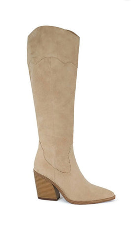 Muriel Beige Suede Boots