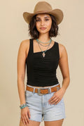 Black Asymmetric Tank