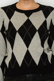 Black Argyle Sweater
