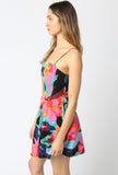Multicolor Abstract Mini Dress