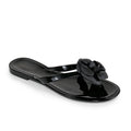 Black Flower Sandals