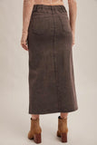 Grey Slit Skirt