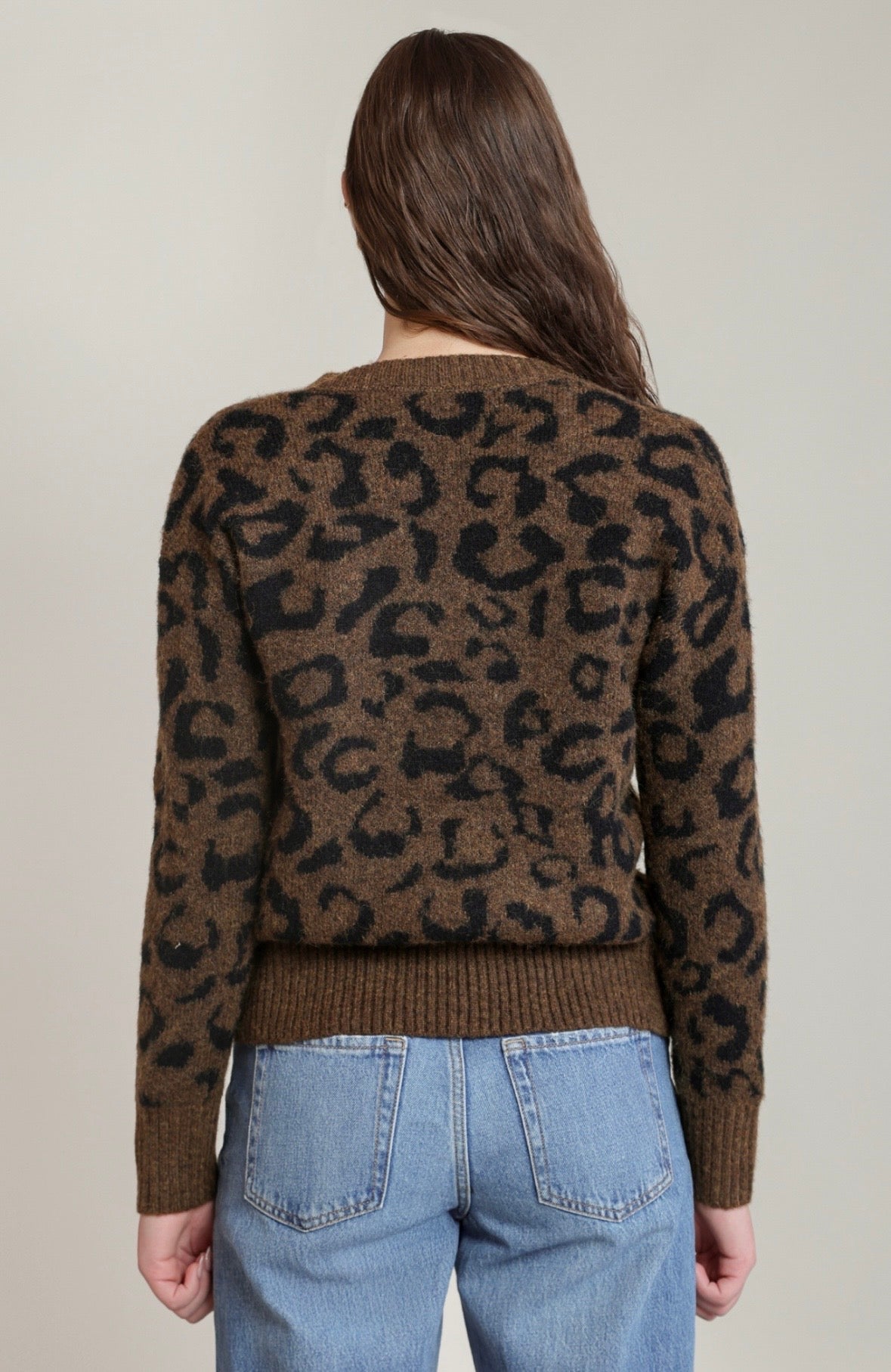 Leopard V-Neck Sweater