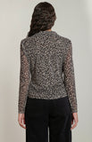 Leopard Mesh Button Down