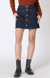 Denim Button Skirt