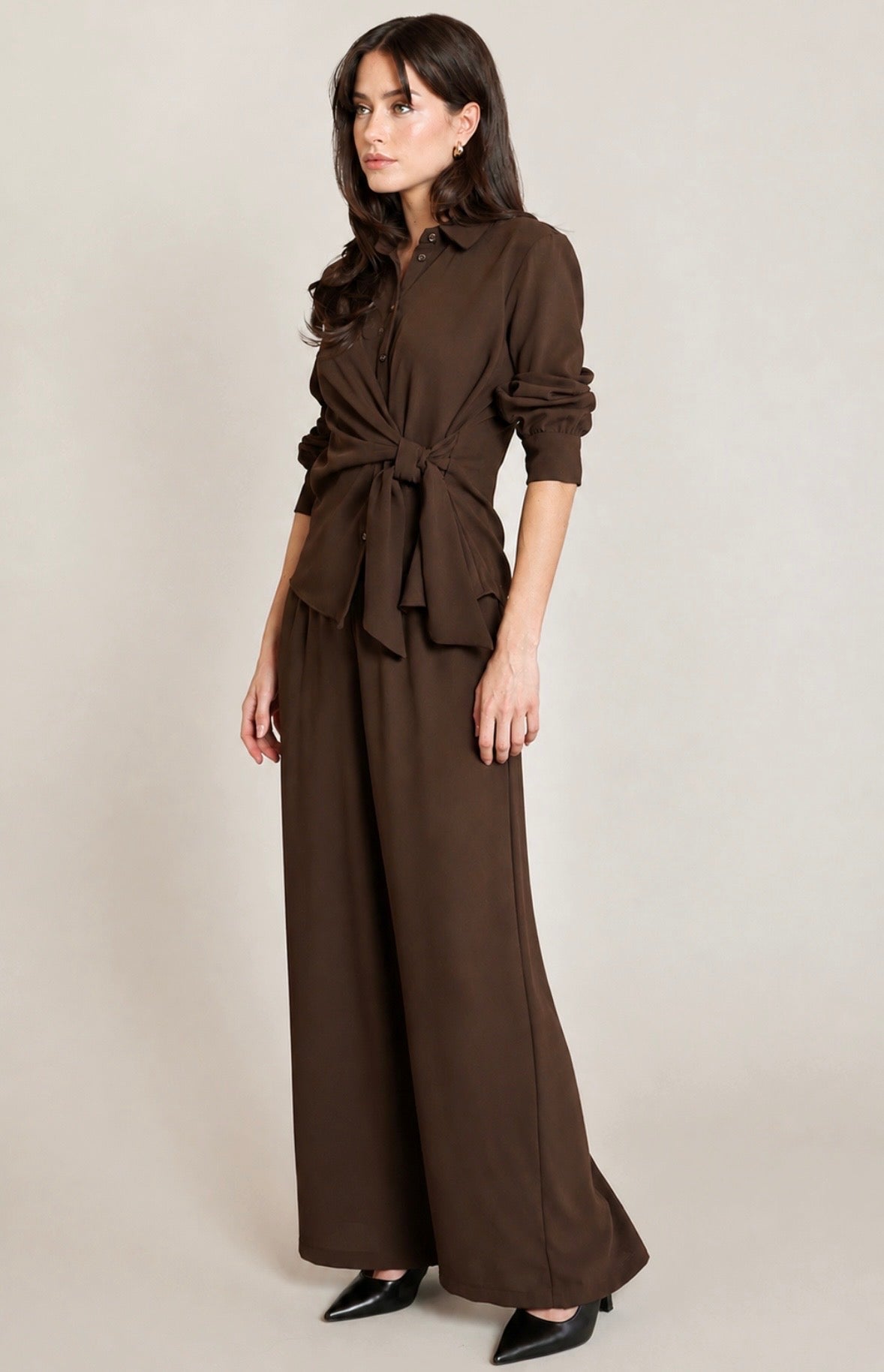 Brown Twist Tie Top