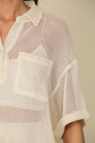 White Mesh Top