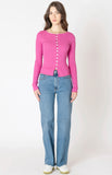 Orchid Ribbed Button Down