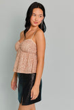 Gold Sequin Babydoll Top