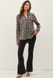 Blue Plaid Button Down Shirt