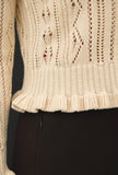 Natural Pointelle Cardigan