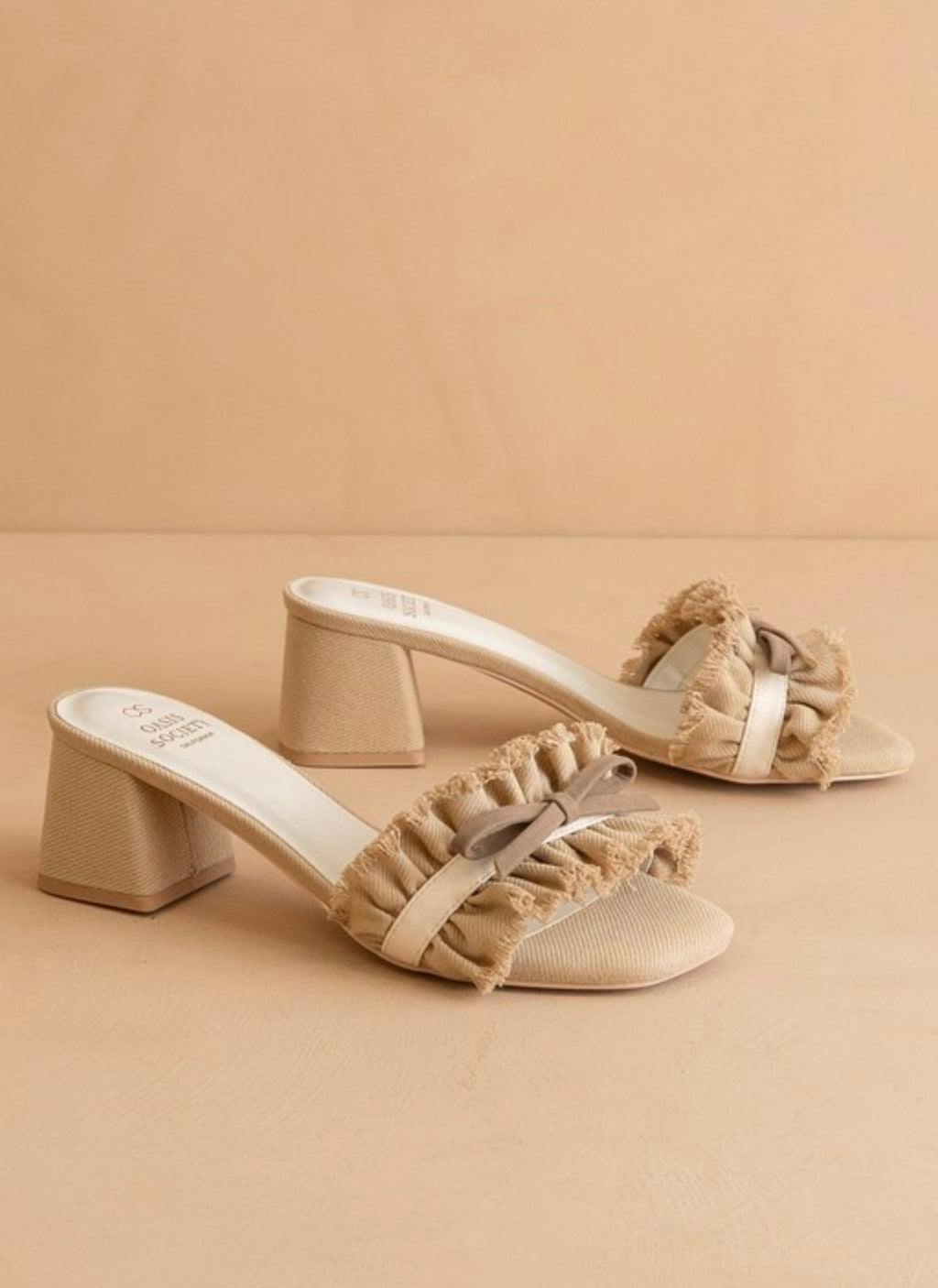 Khaki Julissa Bow Sandals