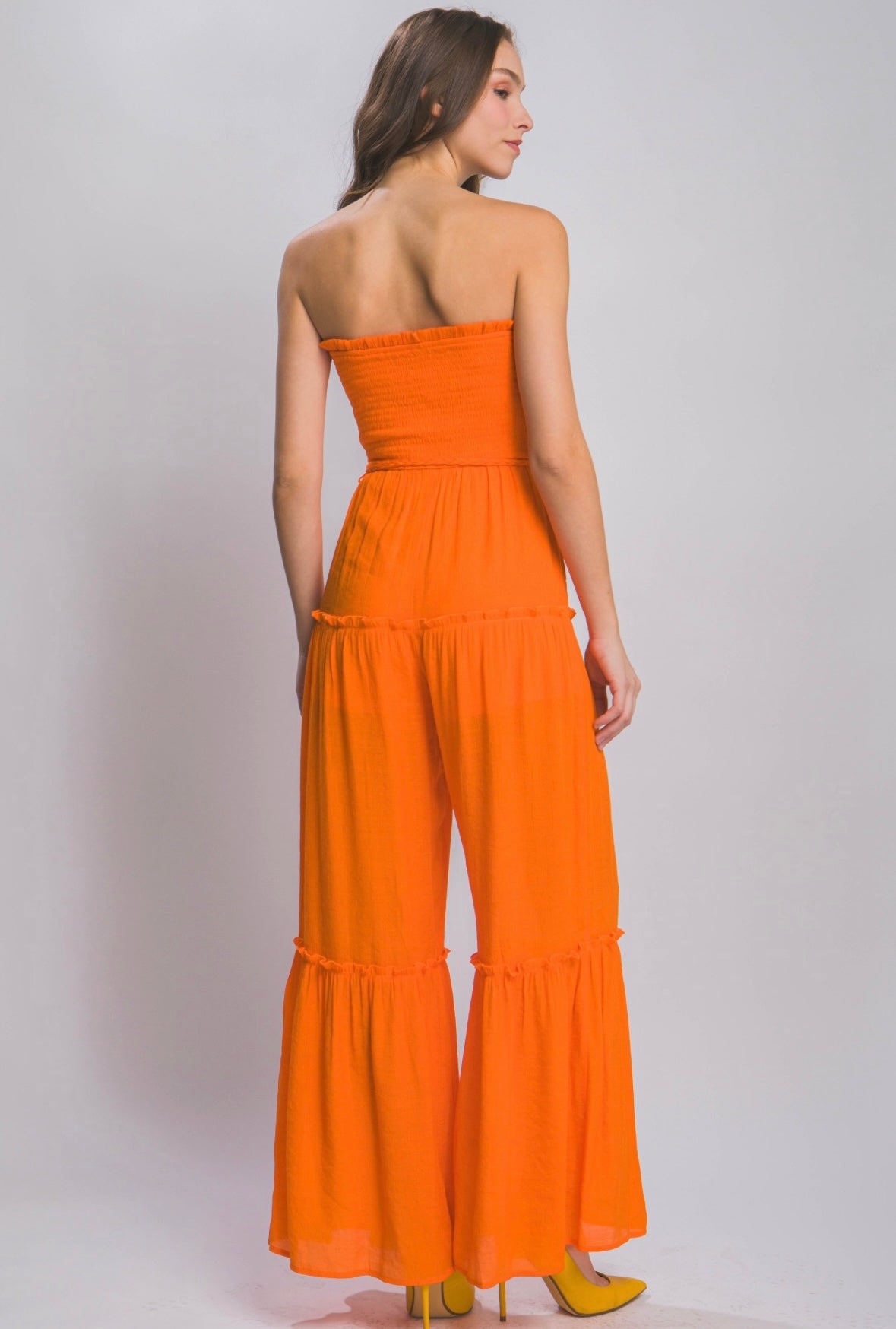Mango Strapless Jumpsuit