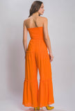 Mango Strapless Jumpsuit