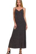 Black Washed Maxi Dress