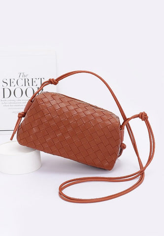 Camel Woven Camera Bag