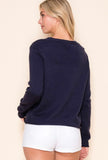 Navy Anchor Sweater