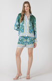 Poolside Scarf Print Shorts