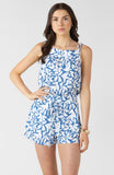 Blue Floral Tank
