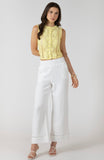 Lemon Lace Button Down
