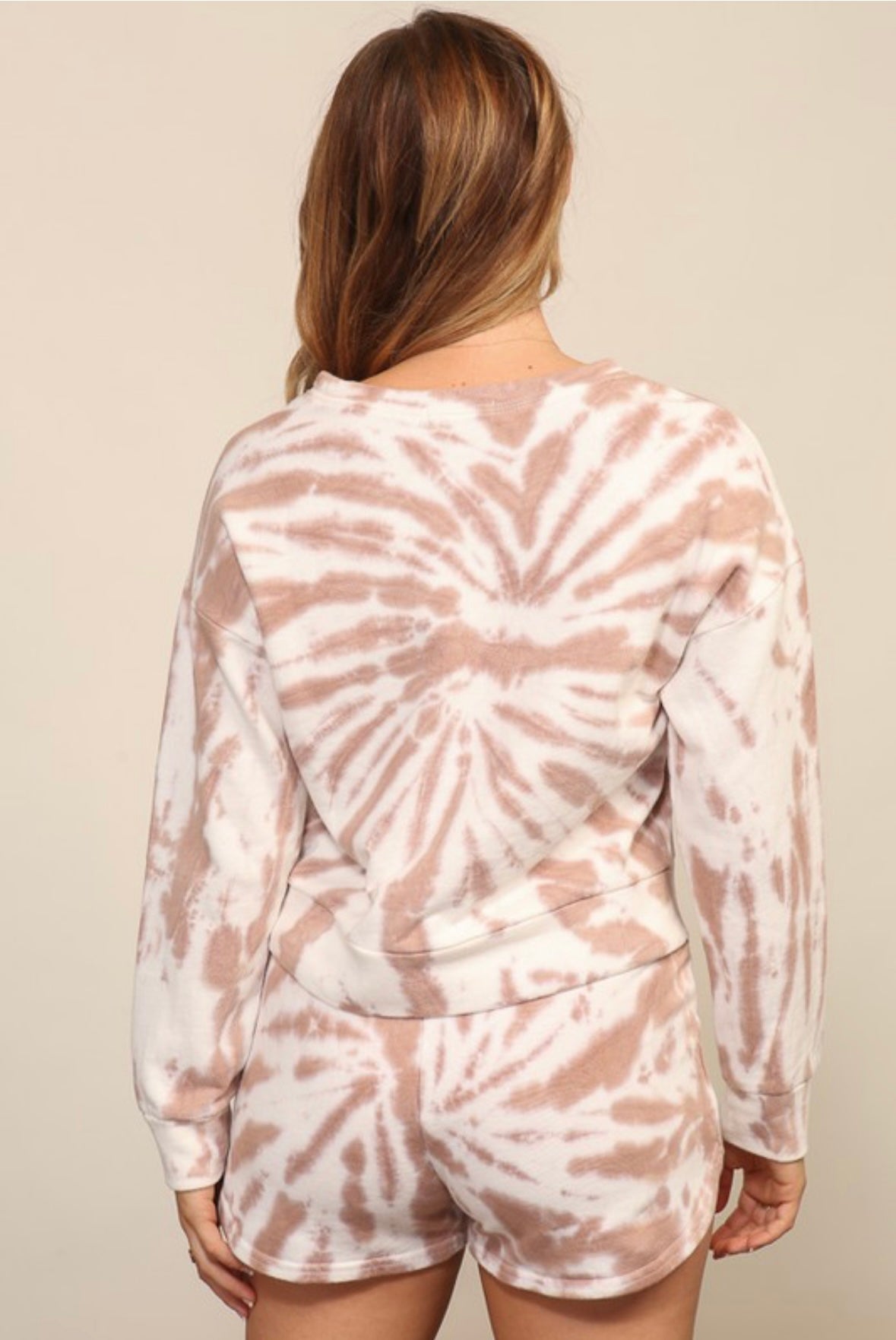Mocha Tie Dye Sweatshirt
