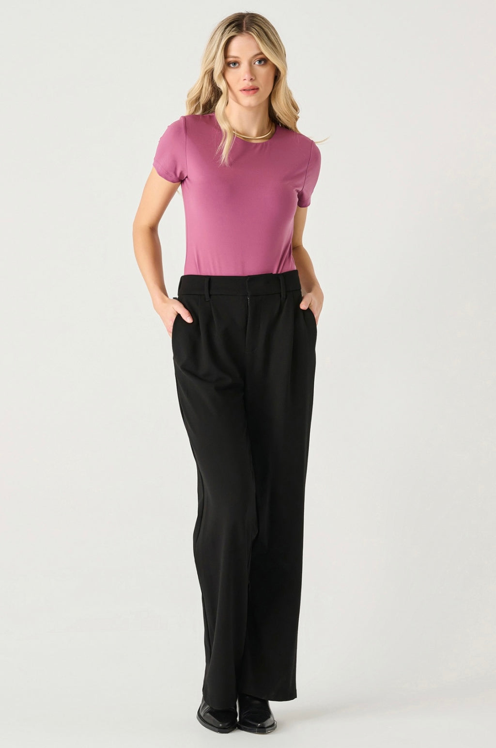 Black Wide Leg Trouser