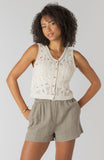 Cream Crochet Vest