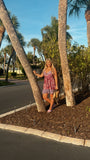Purple Mix Peekaboo Dress