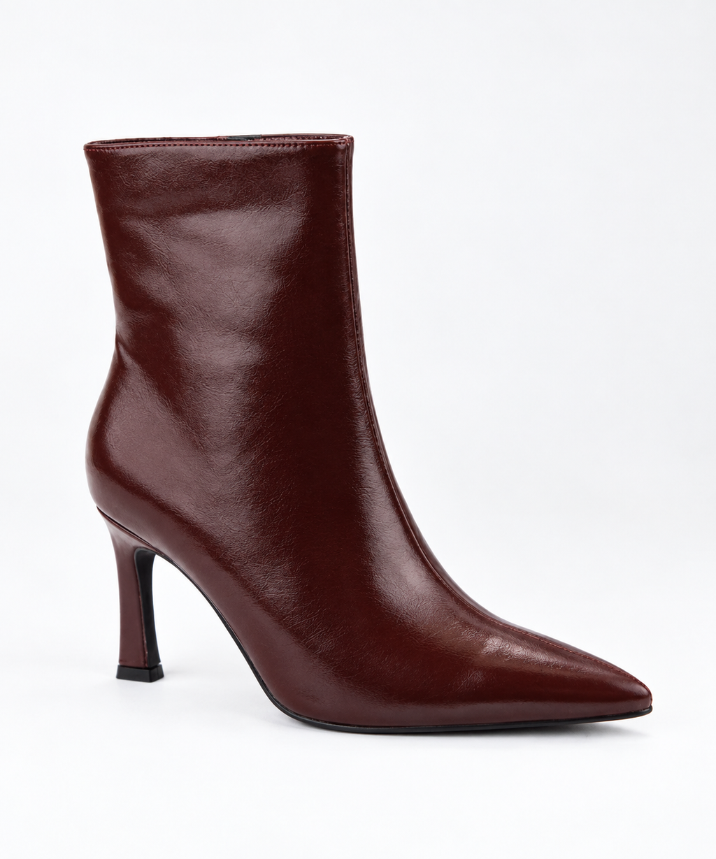 Wine Pointed Bootie