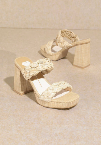 Chloe Raffia Platform Sandals