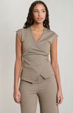 Heather Brown Broach Top