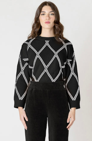 Black Diamond Check Sweater