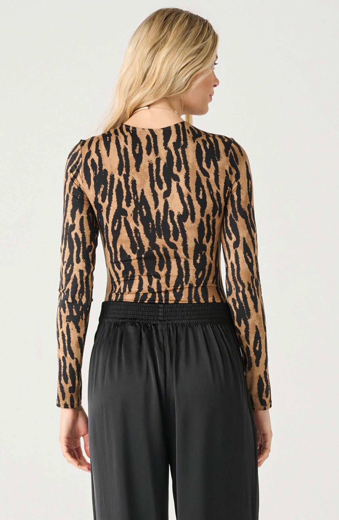 Animal Print Longsleeve Bodysuit