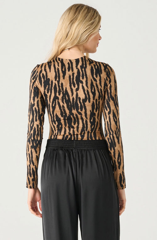 Animal Print Longsleeve Bodysuit