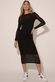 Black Sheer Bodycon Dress