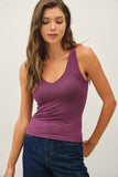 Plum V-Neck Cami