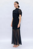 Black Cape Sonia Dress