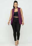 Plum Suede Vest