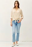Ivory Print Tie Top