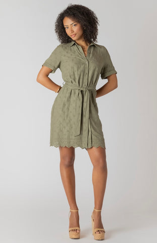 Sage Eyelet Dress  Fashion Rx