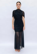 Black Cape Sonia Dress