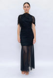 Black Cape Sonia Dress