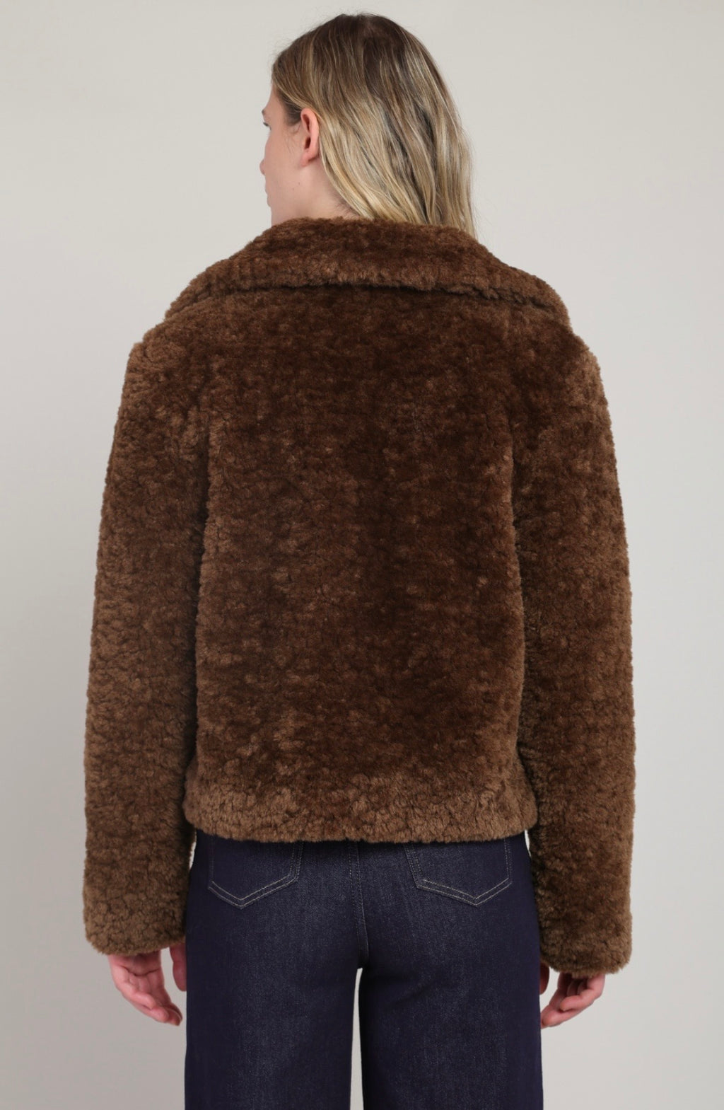 Minky Brown Faux Fur Coat