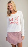 White Let It Snow Sweater