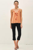 Apricot Ruffle Tank