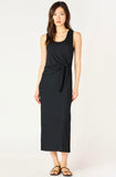 Black Knotted Maxi Tank Dress