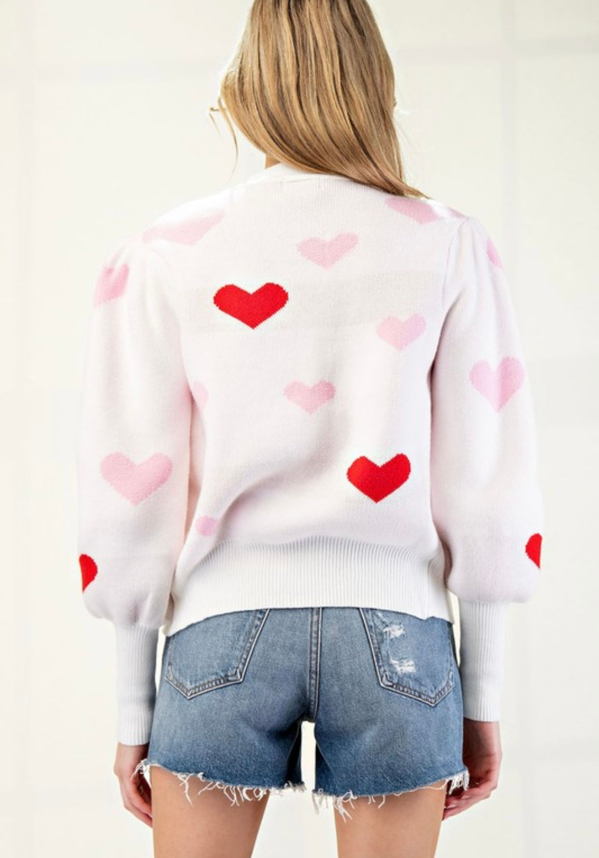 White Heart Cardigan